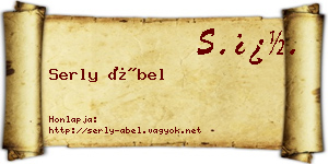 Serly Ábel névjegykártya