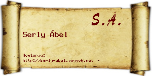 Serly Ábel névjegykártya