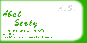 abel serly business card